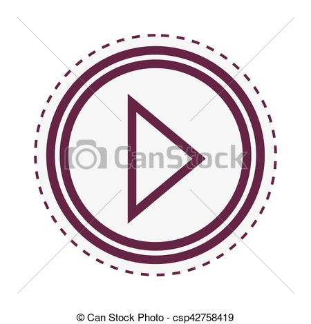 450x470 Play Button Isolated Icon Vector Illustration Design Vector Clip
