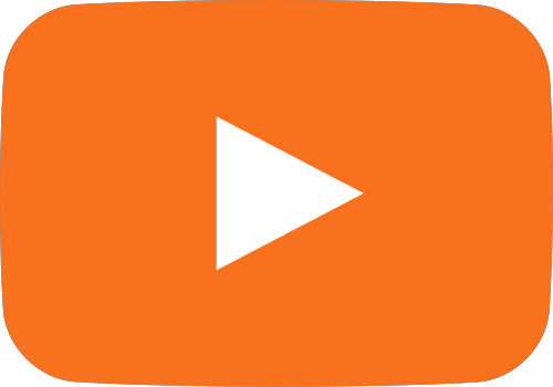 500x350 Orange Movie Play Button Vector Icon Svg(Vector)public Domain