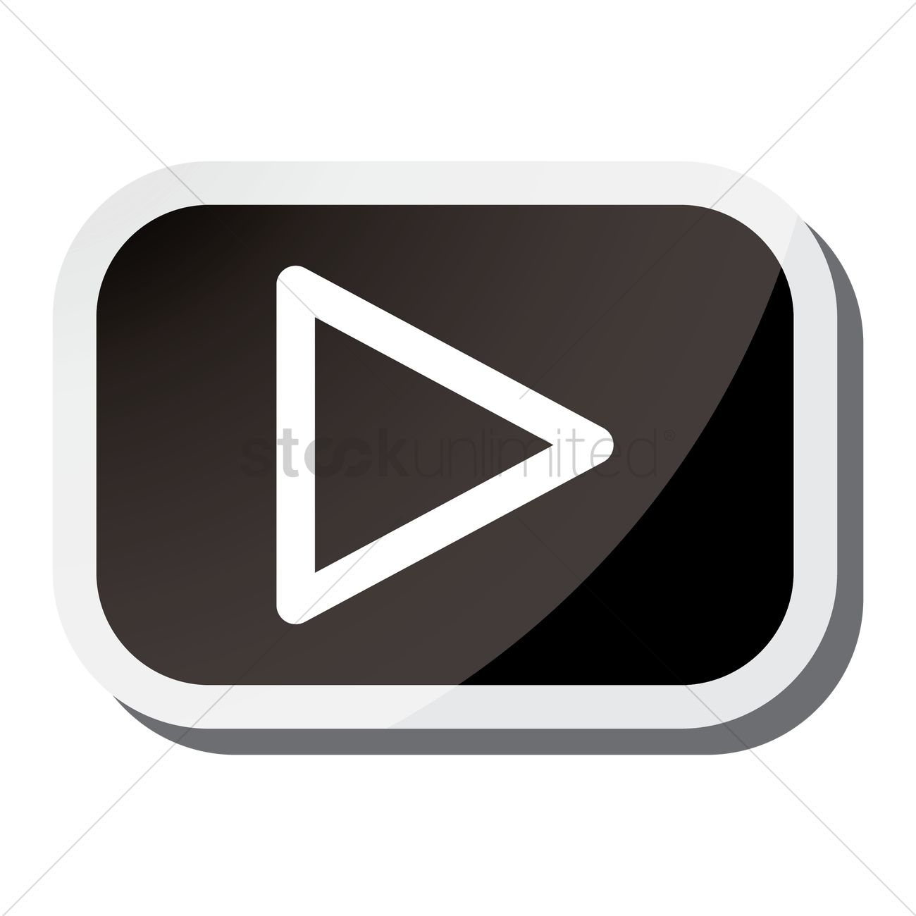 1300x1300 Movie Play Icon Vector Image