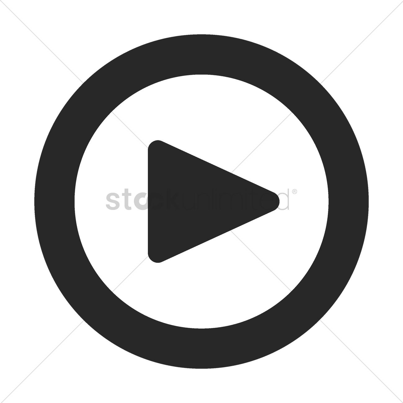 1300x1300 Play Icon Vector Image