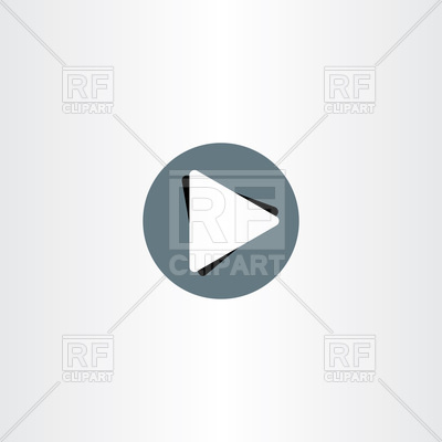 400x400 Play Icon Vector Button Design Symbol Vector Image Vector