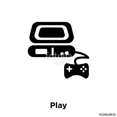 500x500 Play Icon Vector Isolated On White Background, Logo Concept Of