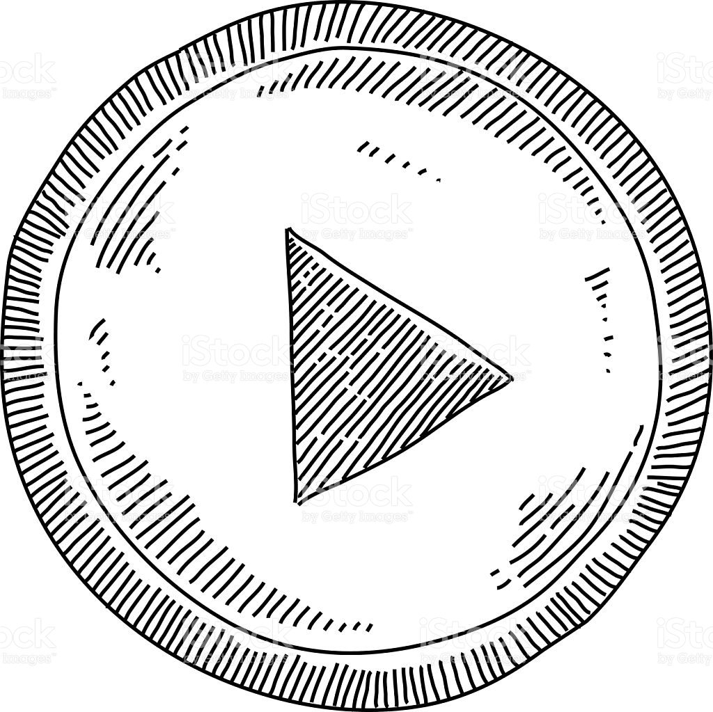 1024x1023 Collection Of Play Button Drawing High Quality, Free