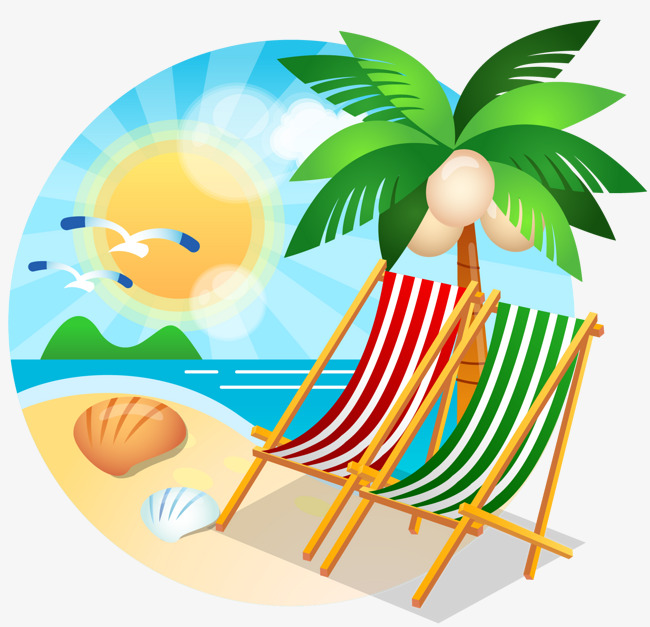 650x627 Mar Playa Vector Material Vector De Material Seaside Playa De