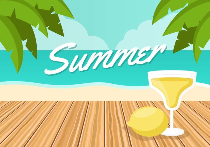 700x490 Paseo Gratis En La Playa Vector