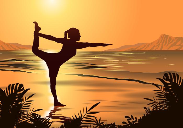 700x490 Yoga On The Playa Vector