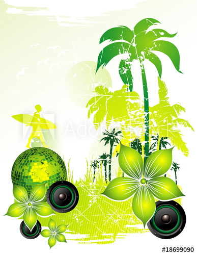 387x500 Ilustracion De Playa En Vector