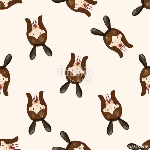 500x500 Casino Playboy Bunny , Cartoon Seamless Pattern Background Stock