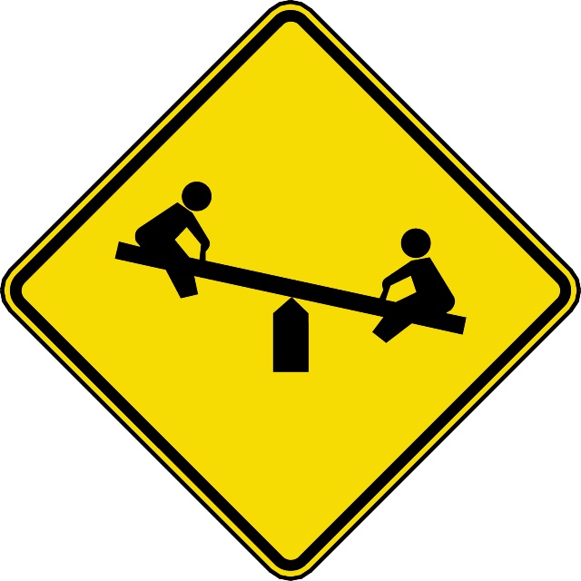 640x640 Playground Vector Road Sign