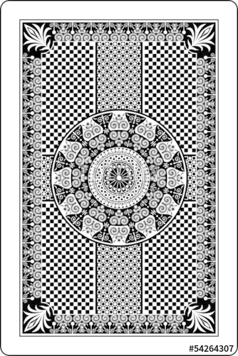 334x500 Playing Card Back Side Stock Image And Royalty Free Vector Files