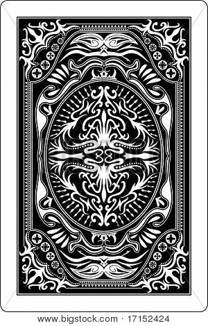 300x470 Stock Photo Of Playing Card Back Side 60x90 Mm, Royalty Free