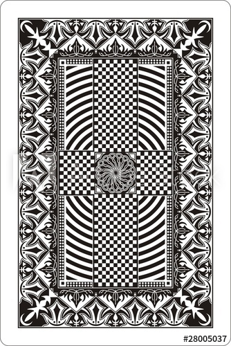 334x500 Playing Card Back Side 60x90 Mm