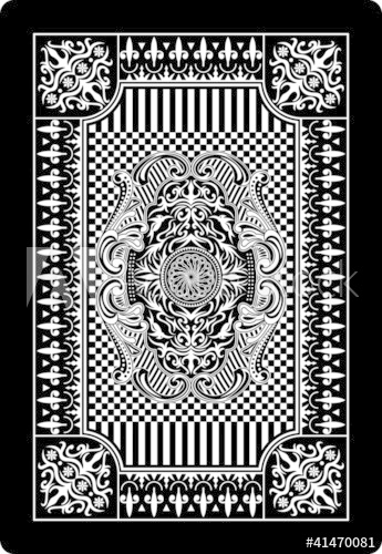 345x500 Playing Card Back Side 62x90 Mm