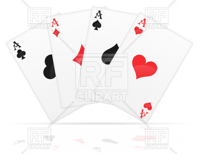 400x311 Playing Cards Aces Of Different Suits Vector Image Vector