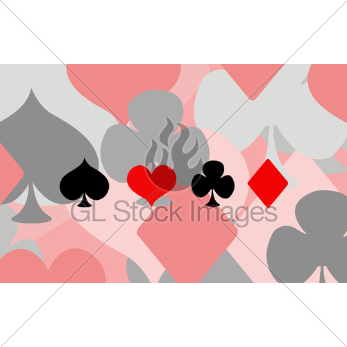 500x500 Vector Playing Card Suit Icon Symbol Set Gl Stock Images