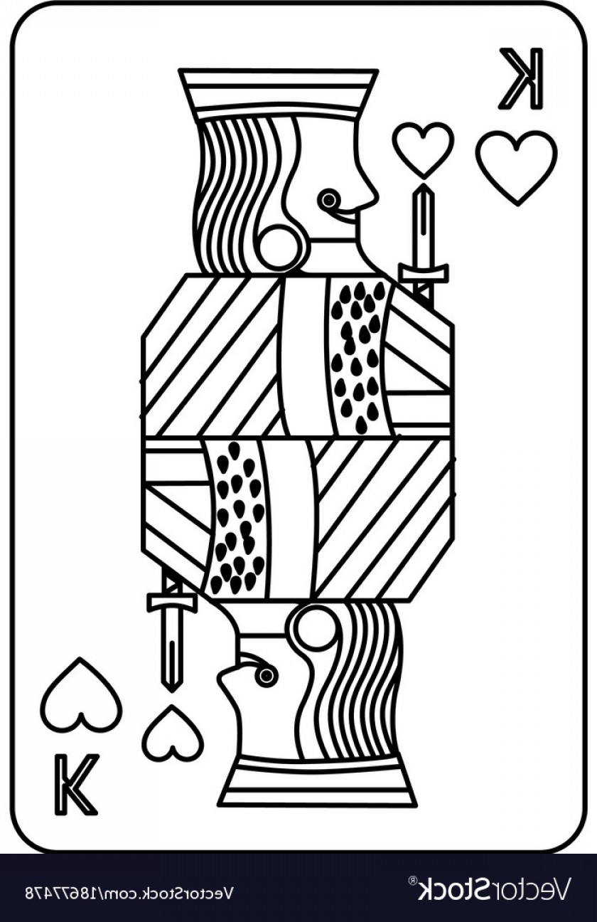 840x1296 Poker King Of Heart Playing Card Vector Sohadacouri