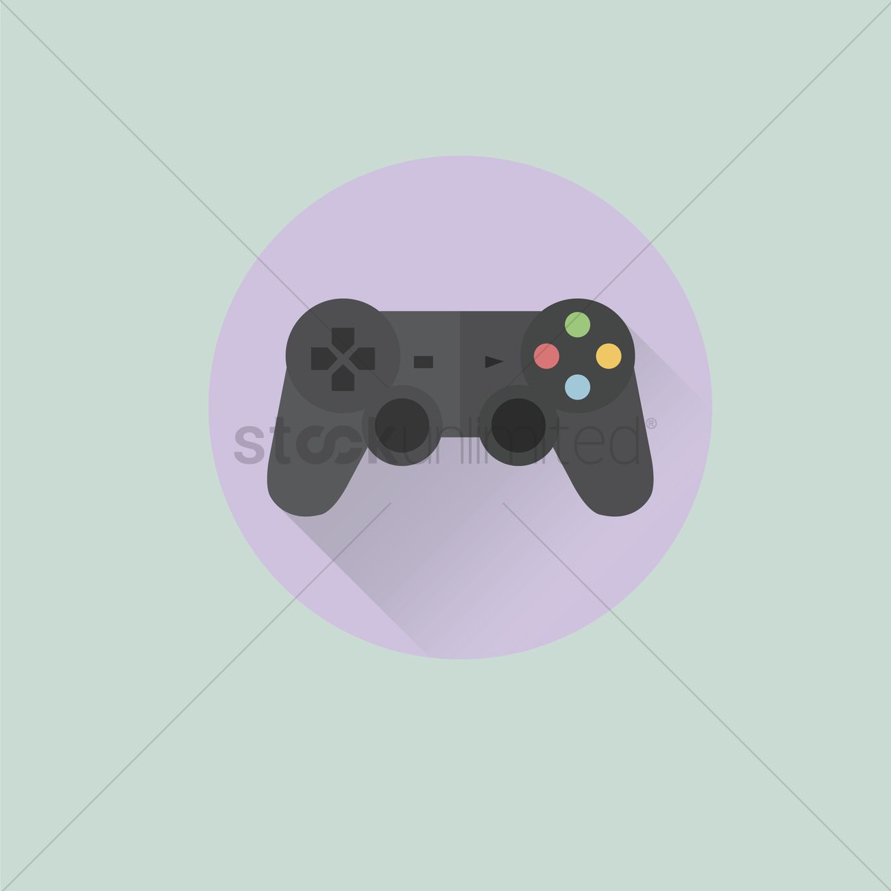 1300x1300 Game Controller Vector Image