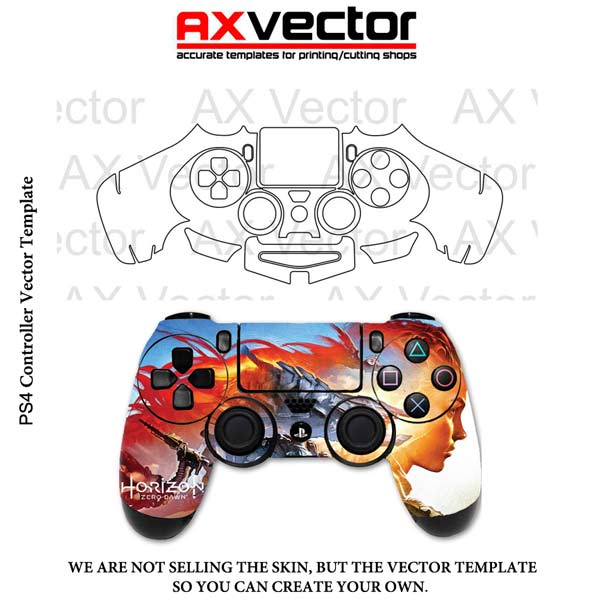 600x600 Ps4 Controller Vector Template