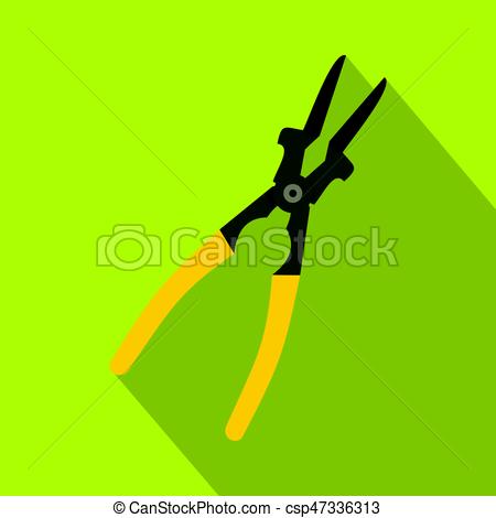 450x470 Metal Welder Pliers Icon, Flat Style. Metal Welder Pliers Icon