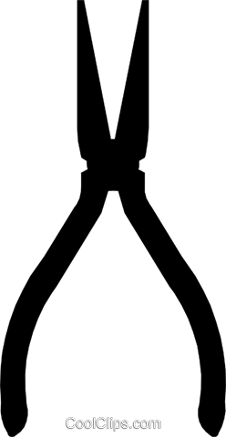 248x480 Needle Nose Pliers Royalty Free Vector Clip Art Illustration