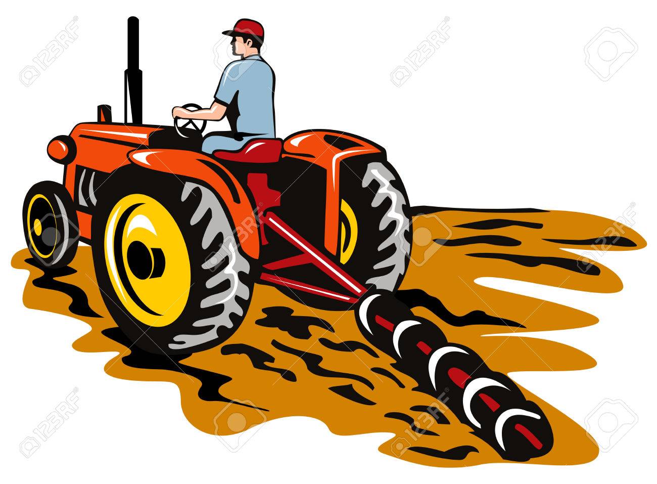 1300x957 Collection Of Tractor With Plow Clipart High Quality, Free