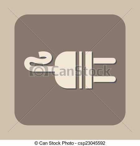 450x470 Electric Ac Power Plug Vector Icon.