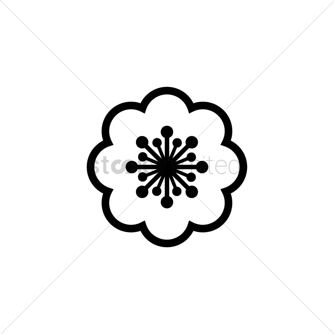 1300x1300 Plum Blossom Vector Image