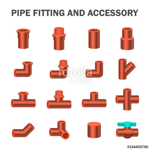500x500 Vector Icon Of Pipe Fitting Or Pipe Connector For Plumbing And