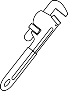 225x298 Pipe Wrench Clip Art