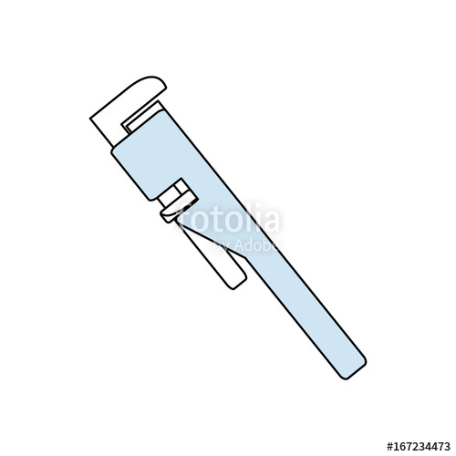 500x500 Plumbing Wrench Isolated Stock Image And Royalty Free Vector