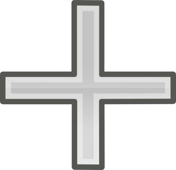 600x581 Plus Sign Clip Art Free Vector 4vector