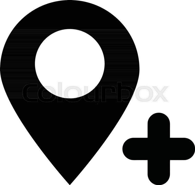 800x762 Add Location, Plus Sign Stock Vector Colourbox