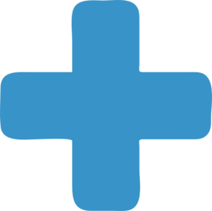 298x297 Blue Plus Sign Clip Art