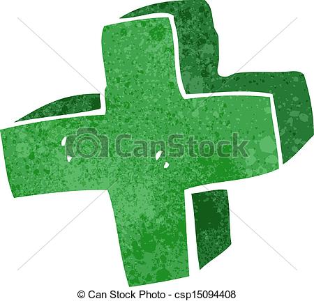 450x432 Retro Cartoon Plus Symbol.