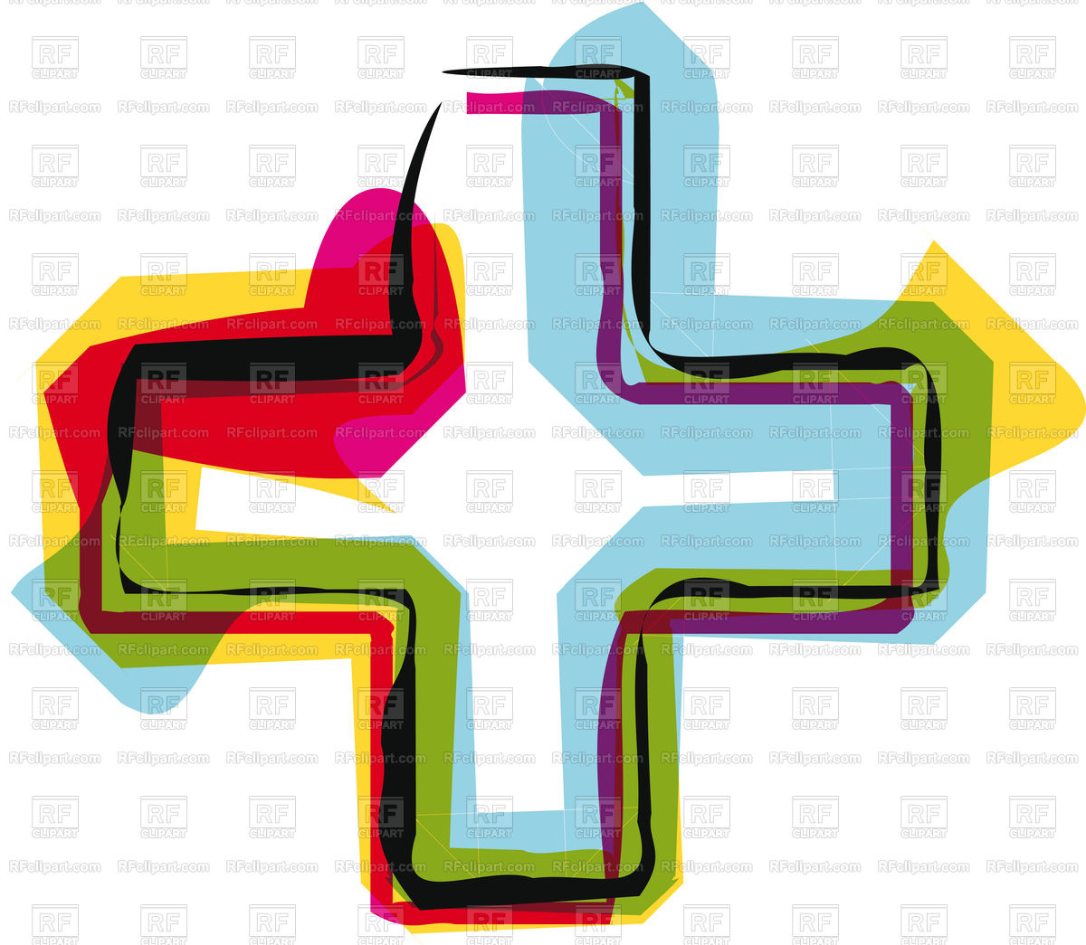 1200x1045 Abstract Colorful Plus Symbol Vector Image Vector Artwork Of