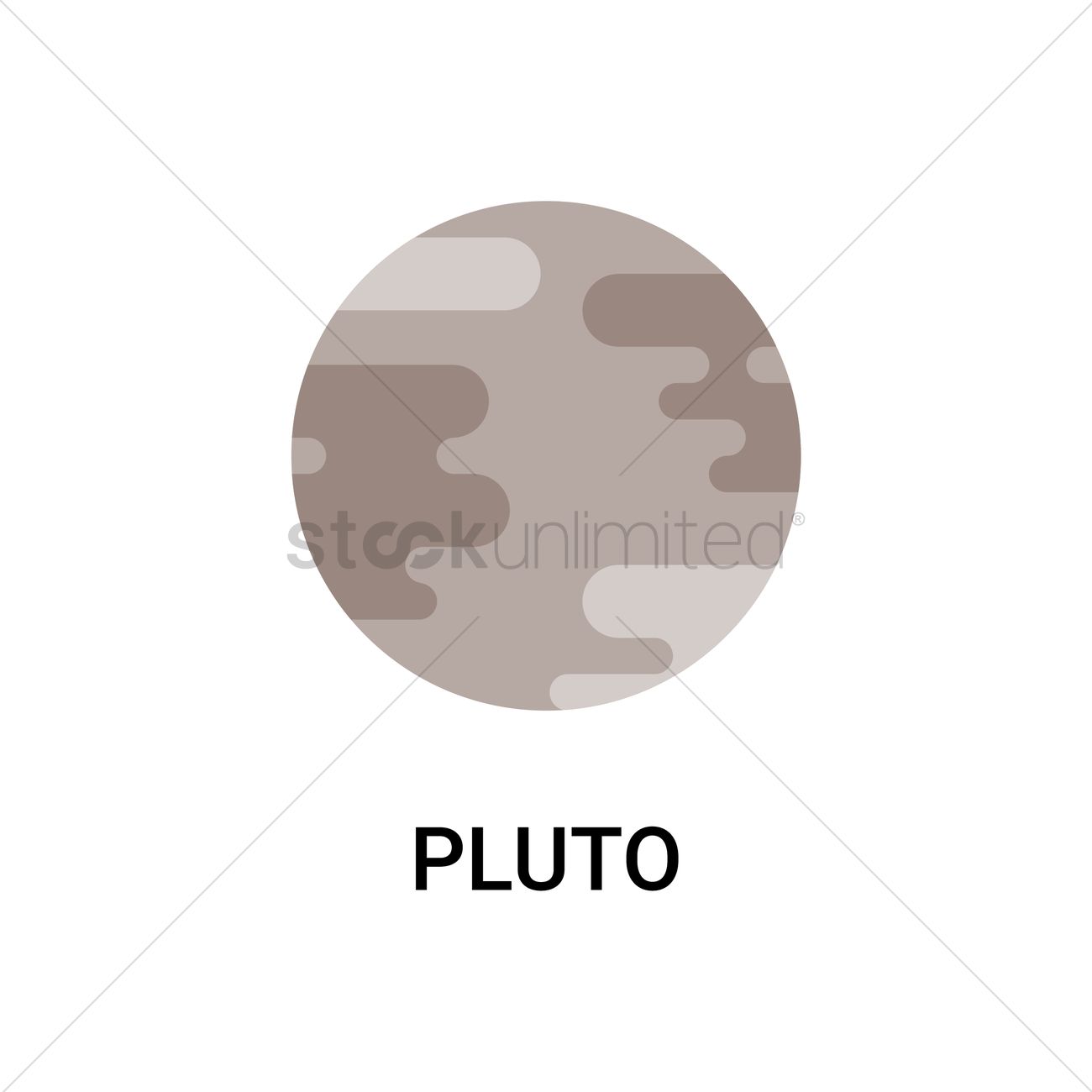 1300x1300 Pluto Vector Image