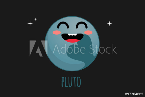 500x333 Pluto Vector Illustration