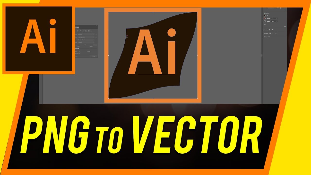 1280x720 How To Convert A Png To Vector With Illustrator