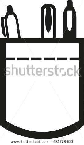 274x470 Pocket Clipart Pencil Cute Borders, Vectors, Animated, Black And