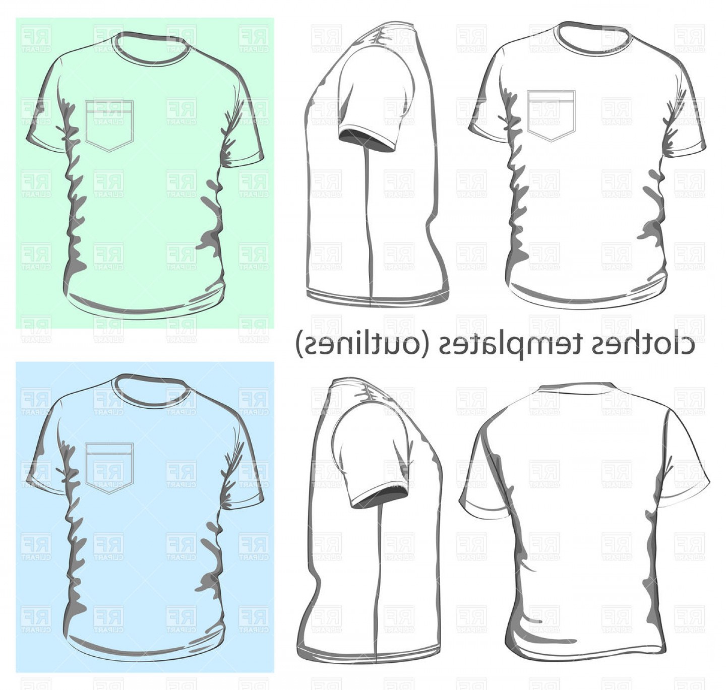1440x1369 Mens T Shirt With Pocket Vector Clipart Shopatcloth