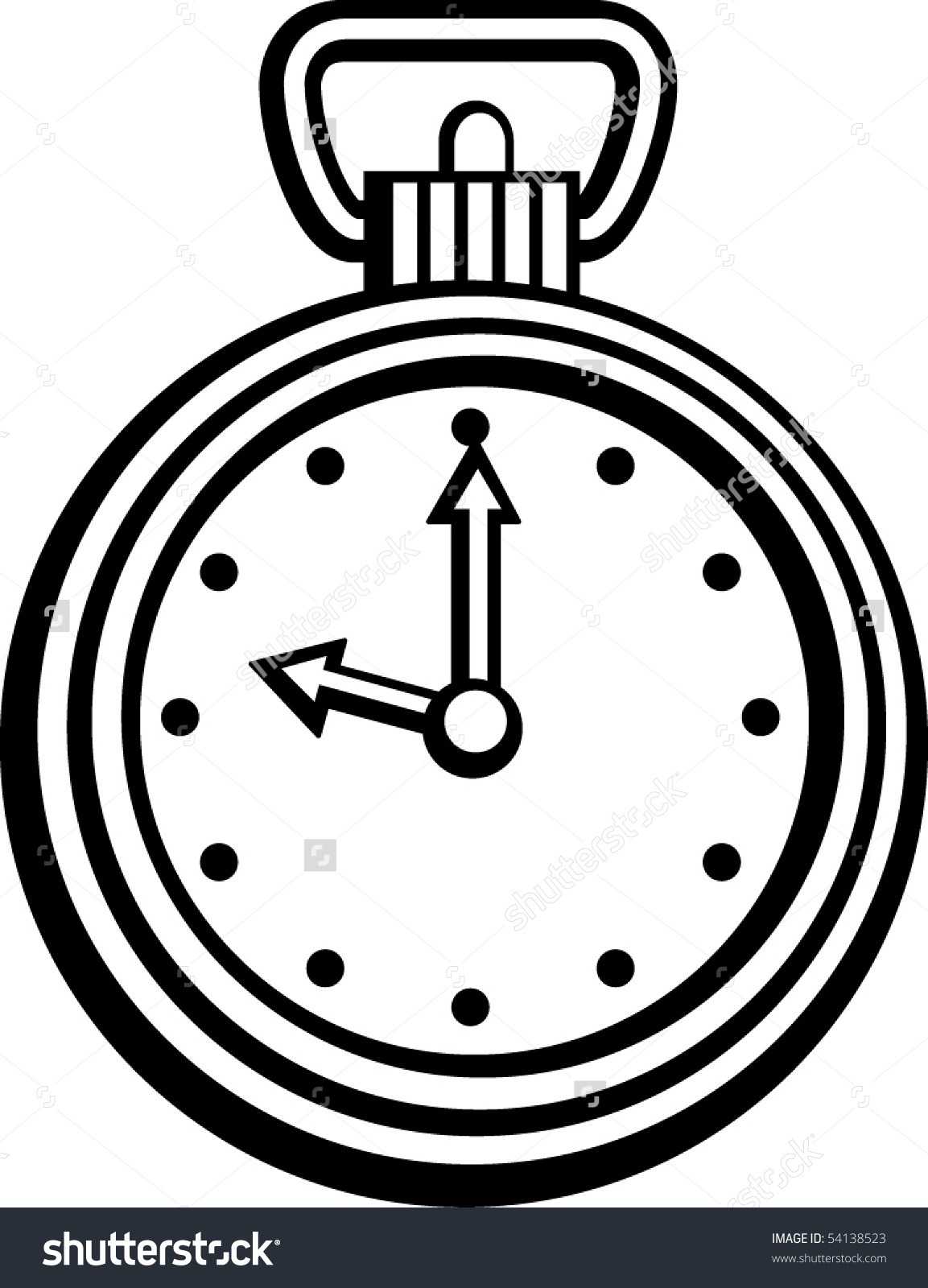 1153x1600 Pocket Watch Clipart Vector