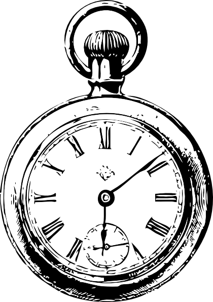 420x595 Pocket Watch Clip Art Free Vector 4vector
