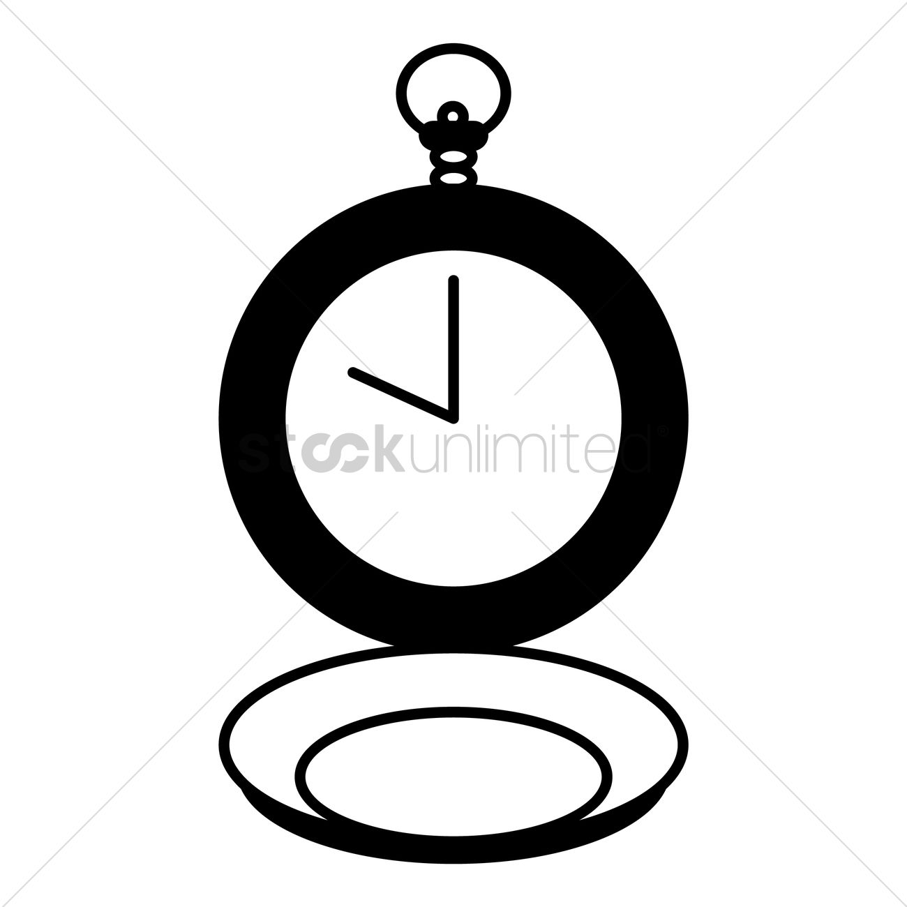 1300x1300 Pocket Watch Vector Image