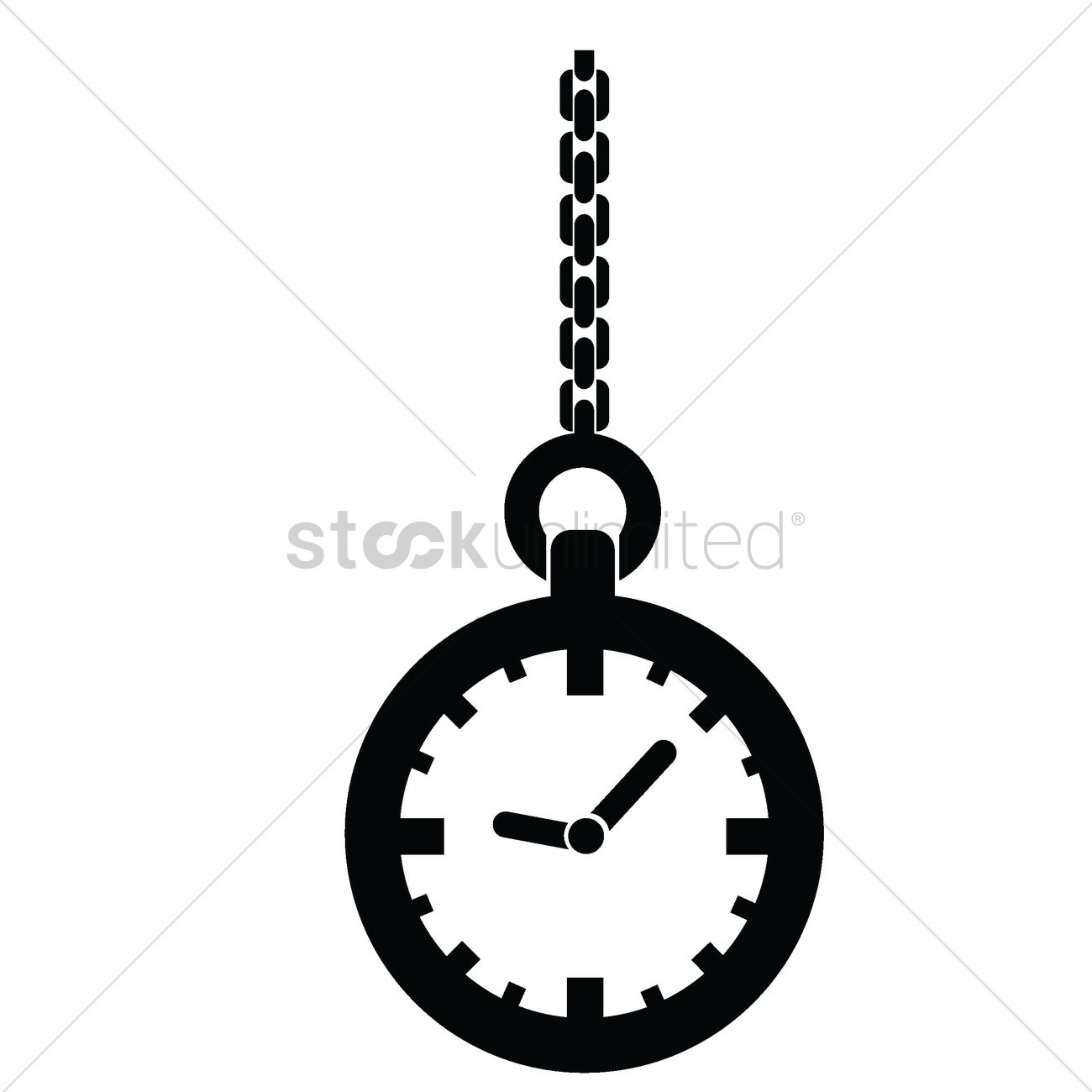1300x1300 Pocket Watch Vector Image