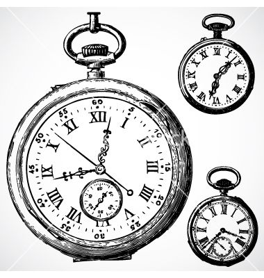 380x400 Retro Watches Vector Healthy Food Options Retro