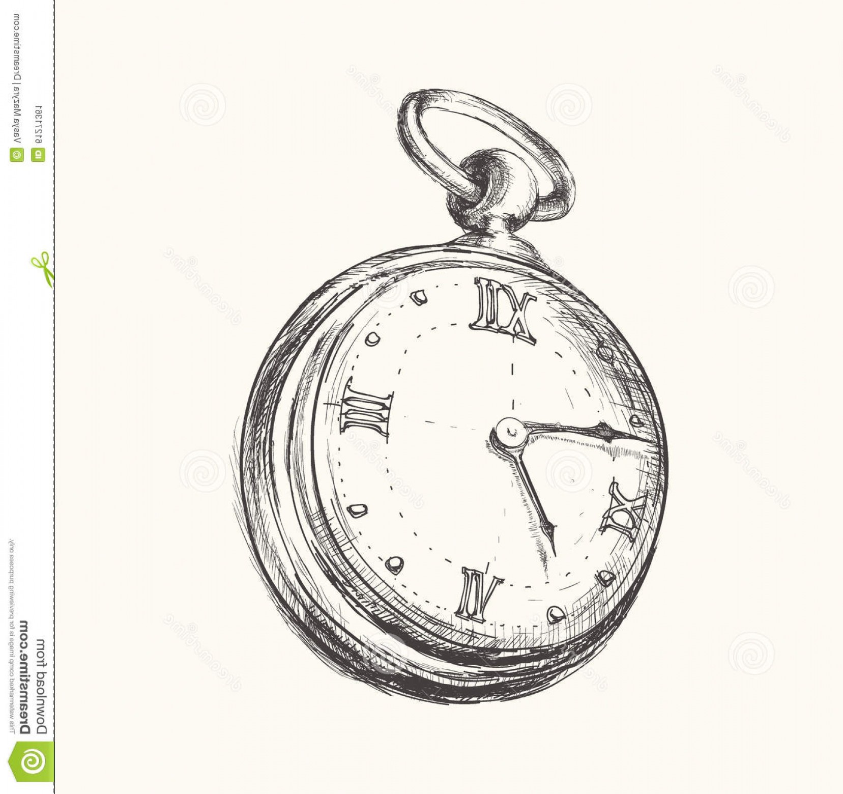 1657x1560 Stock Photos Vintage Pocket Watch Clock Vector Illustration Retro