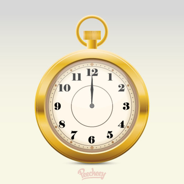 600x600 Free Vintage Vector Pocket Watch And Compass 123freevectors