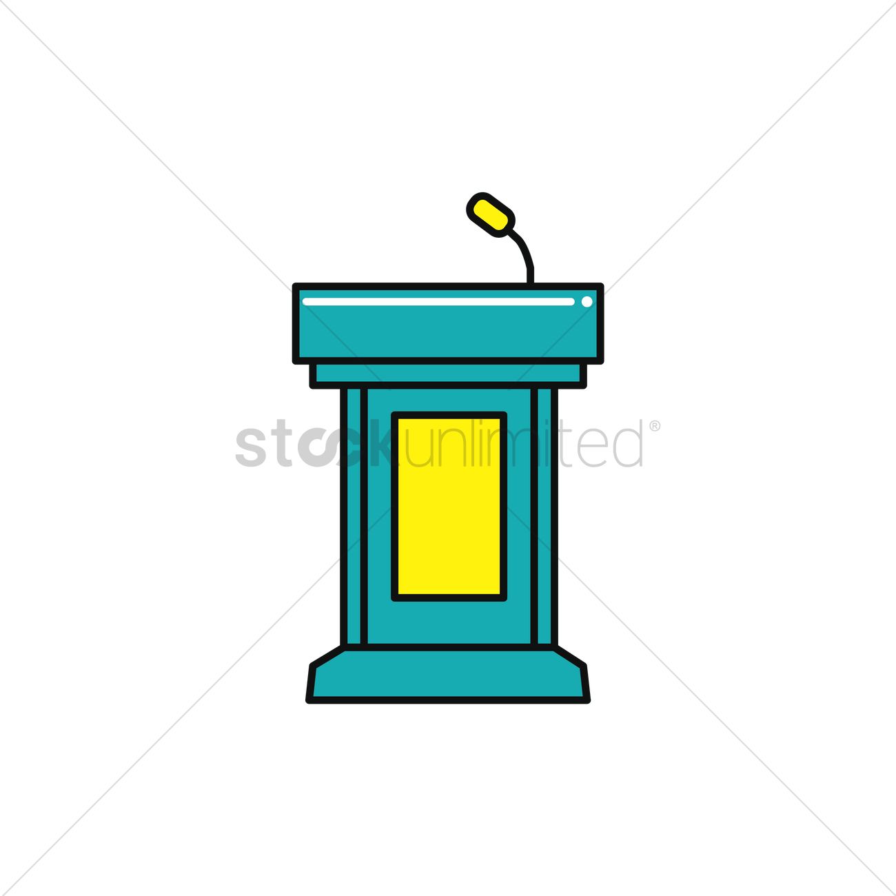 1300x1300 Podium Vector Image
