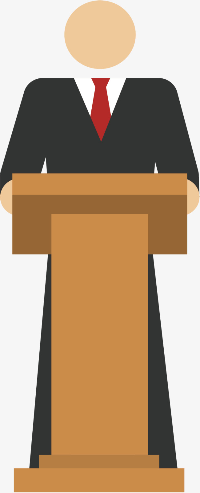 650x1604 Speak On The Podium, Vector Material, Speech, Make A Report Png