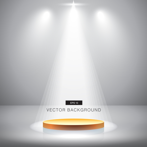 600x600 Spotlight Effect Background With Gold Podium Vector 06 Free Download